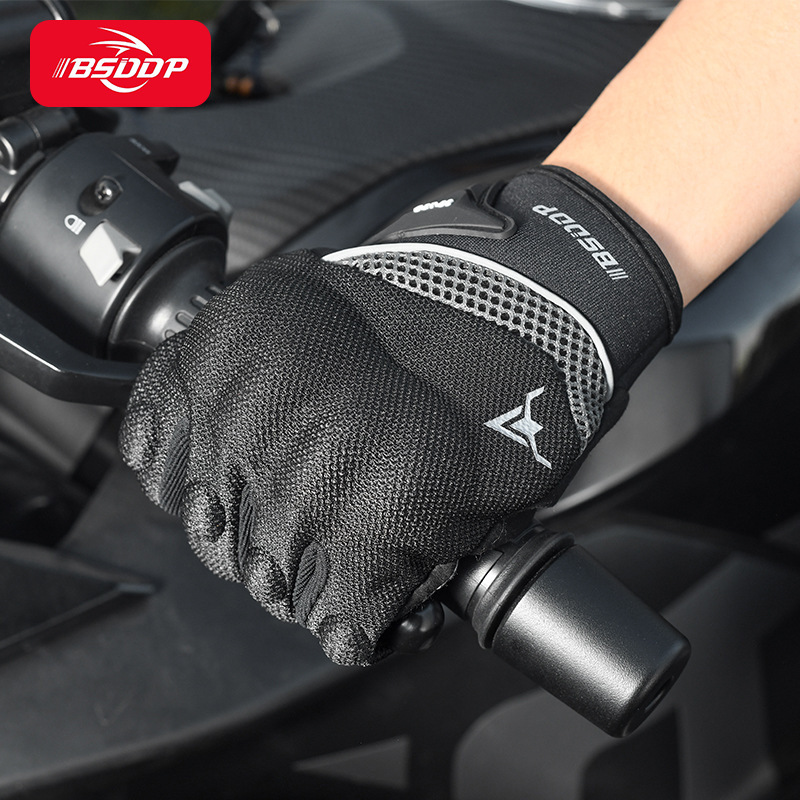 Guantes de motocicleta para hombres jinetes deportivos al aire libre montar anti-caída antideslizante locomotora de dedos completos equipos de carreras anti-caída y anti-desgaste