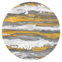 水晶絨圓形印花地墊 客廳 搖籃 餐桌茶几 沙發地毯