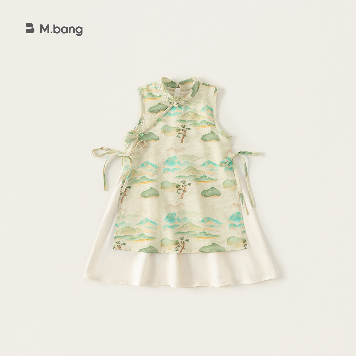 Youbao ropa para niños traje Hanfu para niños estampado de estilo chino 2025 verano niño hebilla de disco pantalones cortos Tang traje de dos piezas