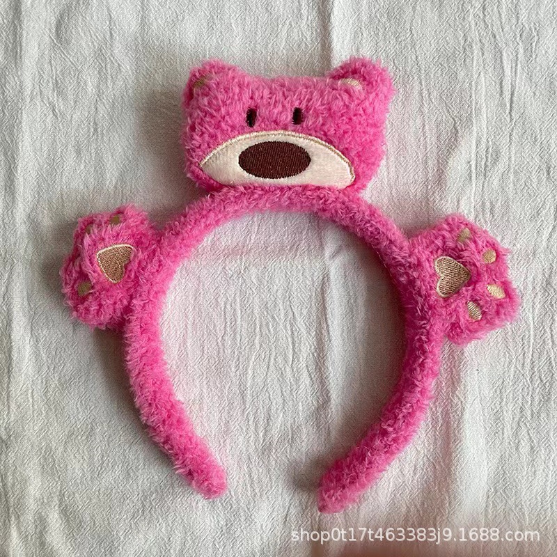 2023 nuevos dibujos animados lindos animales de peluche rana cabello muñeca estereoscópica conejo oso lavar la cara cabello