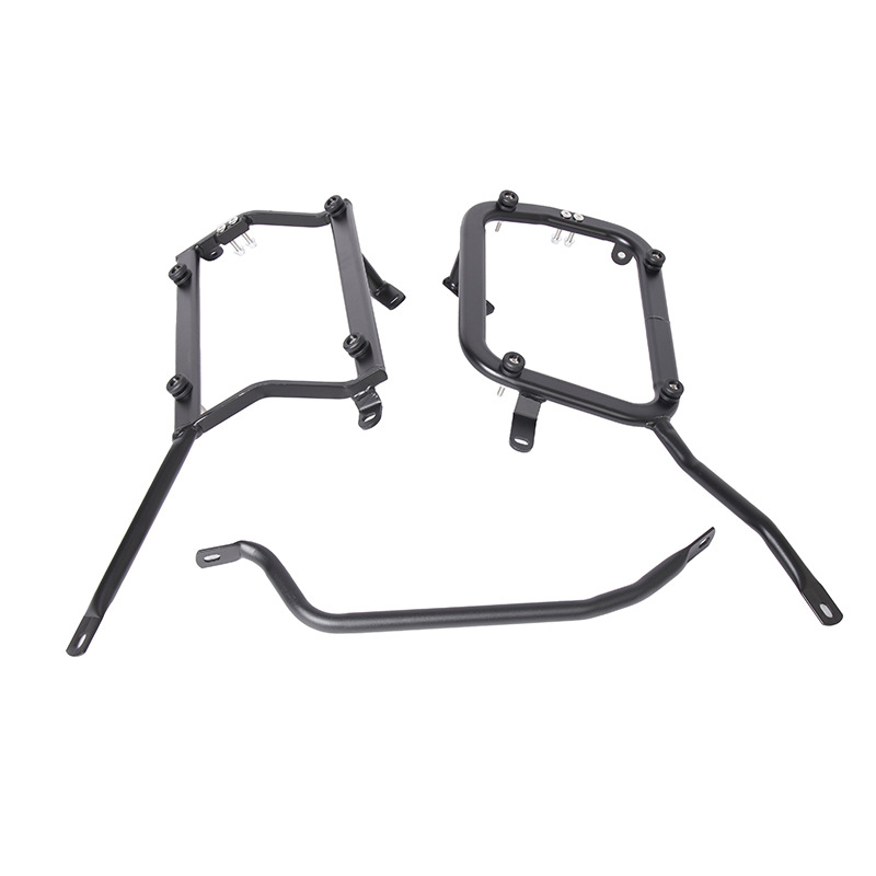 Aplicable a Benelli 502X marco lateral Jimpeng motocicleta marco lateral de caja lateral de acero al carbono soporte de tubo de escape de caja lateral