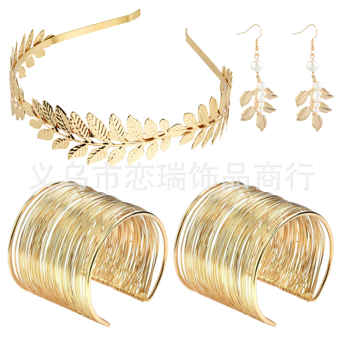 Brazalete de doble oro
