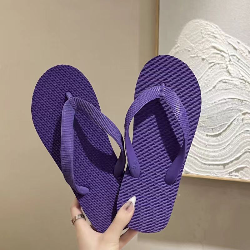 Thailand rubber flip-flops new Chinese summer classic leisure new outdoor slippers anti-slip beach indoor and outdoor