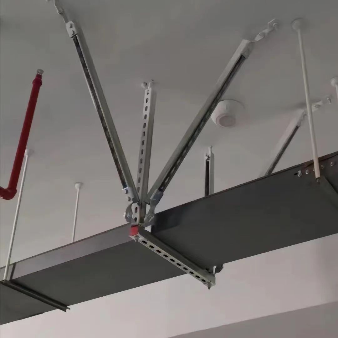 电缆桥架抗震支架弱电强电线槽电线盒防震支架专接工程包安装验收