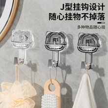 小熊吸盘挂钩免打孔厨房卫生间浴室毛巾架强力承重墙壁真空粘挂钩