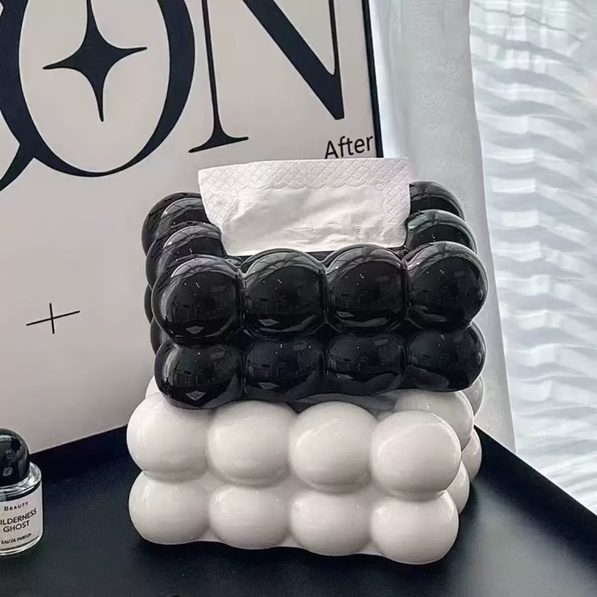 家用创意高颜值棉花糖纸巾盒 客厅抽纸收纳盒高档餐厅车内高级感