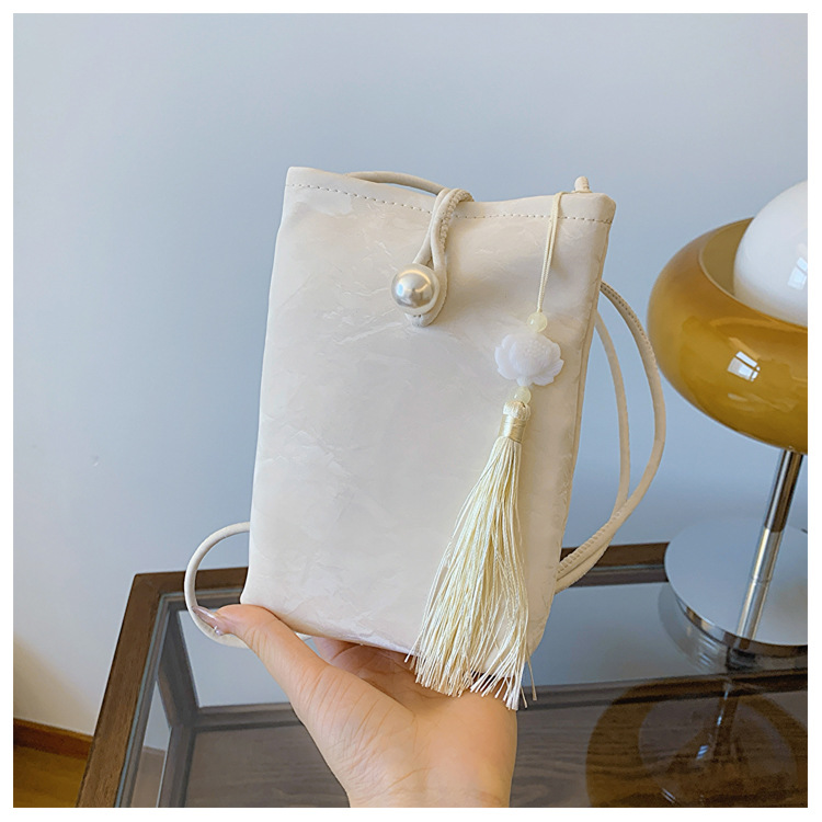 thumbnail image 1 of Nuevo bolso de teléfono de estilo chino para mujer, bolso cruzado pequeño de estilo coreano, bolso de hombro mini, bolso pequeño sencillo de macarón., 1 of 10