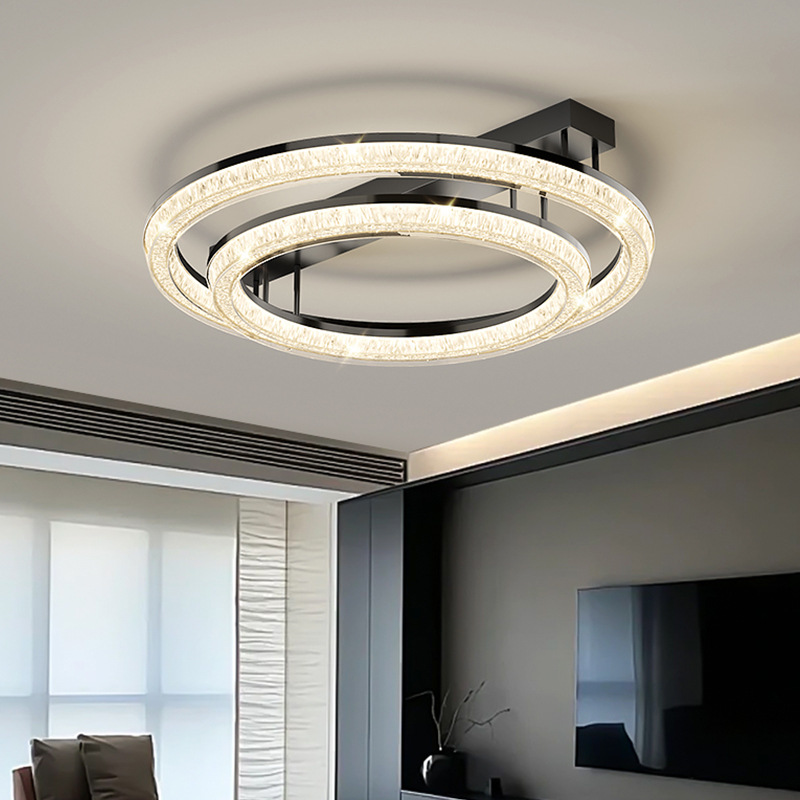 Italiano minimalista diseño de lámpara de techo de sala de estar nubes lujosas lujosas sensación de alto espectro de protección de los ojos lámpara de habitación principal