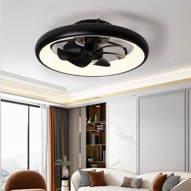Ventilador de Techo Invisible con Luz Metal y ABS Inteligente con Control Remoto para Sala de Estar y Dormitorio image 4