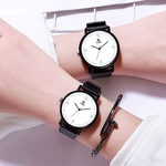 帝杰情侣石英防水简约爆款女士时尚手表批发大表盘夜光腕表