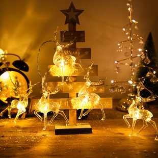 Led lights Christmas elk lights string sika deer modeling lights room shopping mall holiday decorative lights cross-border wholesale