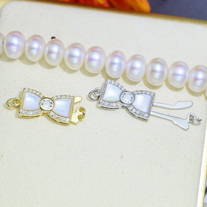 DIY parts S925 Sterling Silver exquisite shell Necklace Bracelet Connect Buckle ,Partially Prepared Products Silver Accessories