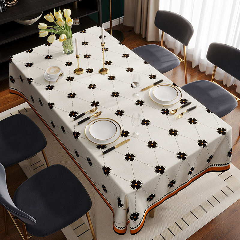 High-grade Light Luxury Tablecloth Waterproof Oil-proof Anti-scalding PVC2025 New Style Coffee Table Cloth Ins Style Dining Table Mat