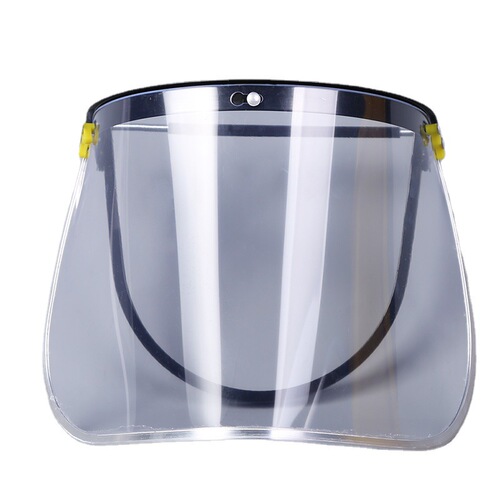 Anti-impact visor, metal-edged, high-temperature and high-altitude transparent visor, can be equipped with a safety helmet, protective visor