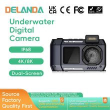 跨境双屏水下相机可切换屏录像学生相机潜水水下数码摄像机