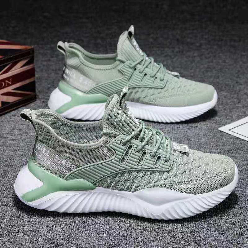 Men's shoes flying woven fabric breathab...