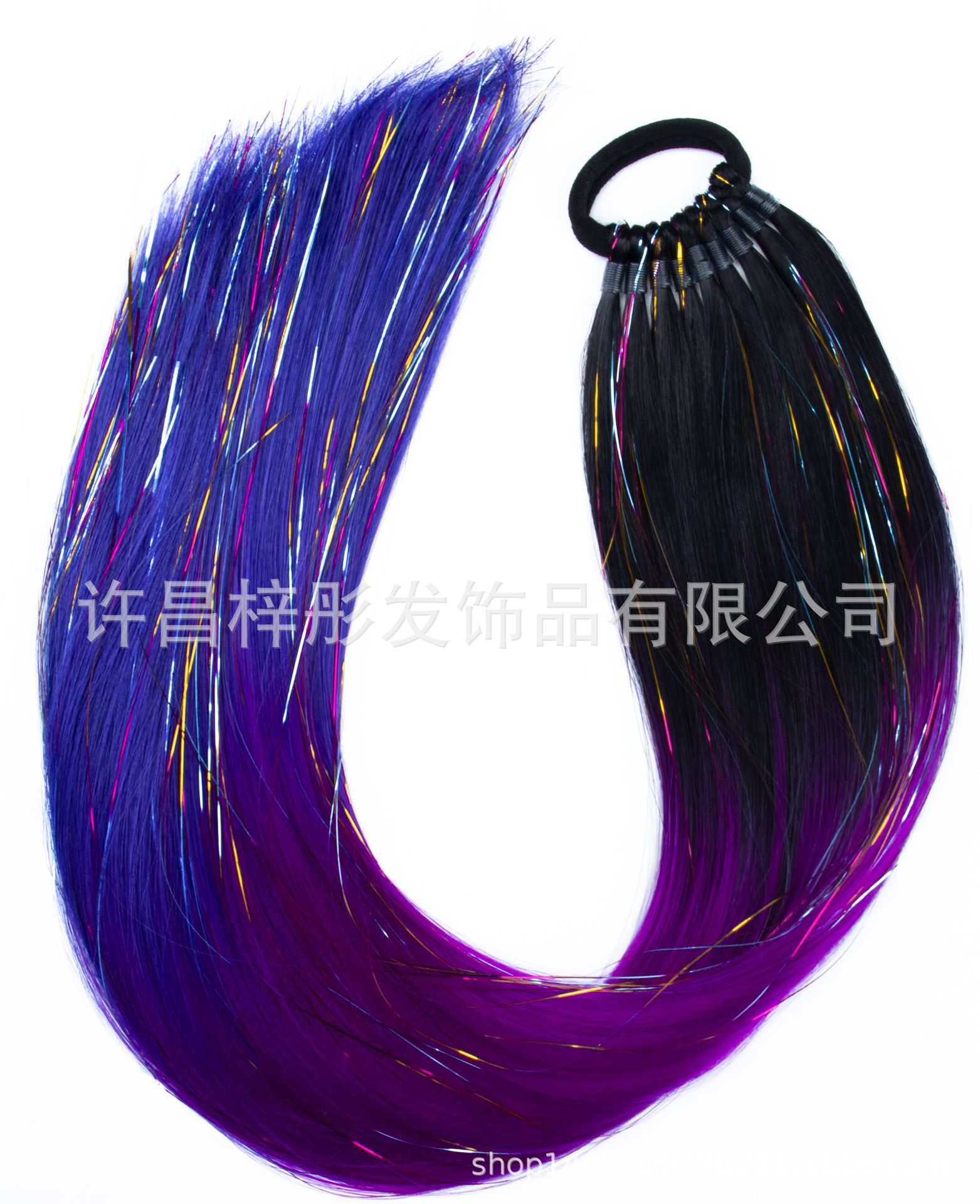 Moda EZ trenza color láser largo caballo cabello peluca color trenza sucia tendencia 9 caballo de oro y plata