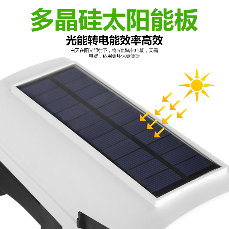 Solar lamp simulation monitoring human body induction anti-theft device outdoor wireless remote control lighting garden light fake camera