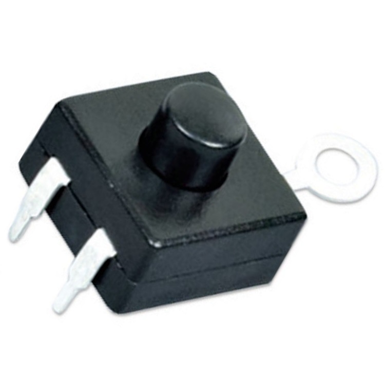 小型立式家电手电筒开关12*12  家用自锁开关 两开一关手电筒开关