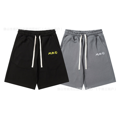 Maison Margiela Summer Digital Embroidery Loose Drawstring Casual Pants