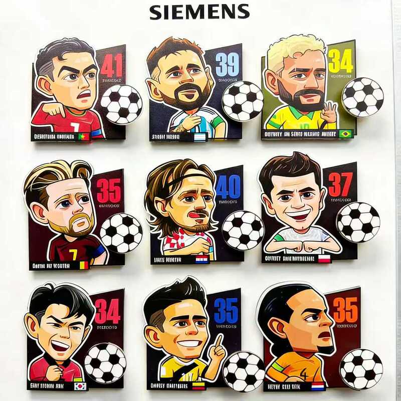 2026 World Cup 67 Rotating Refrigerator Magnet C Ronaldo Neymar Home Decoration Football Gift 2026 World Cup 67 Rotating Refrigerator Magnet C Ronaldo Neymar Home Decoration Football Gift