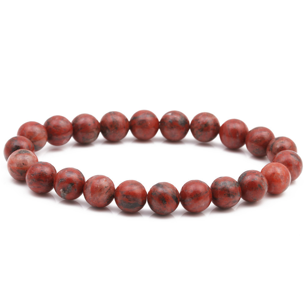 Joyas europeas y estadounidenses transfronterizas ojo de tigre ágata pulsera de cuentas de 8mm esferas de moda pulsera de anillo simple al por mayor