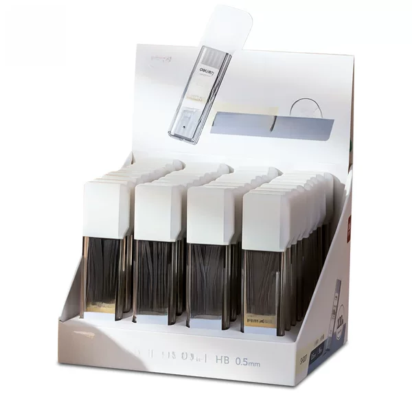 Deli Lead Refills Sh207 Student Large Capacity Hb Mechanical Pencil Refills 0.5 Automatic Pencil Lead Stationery Wholesale