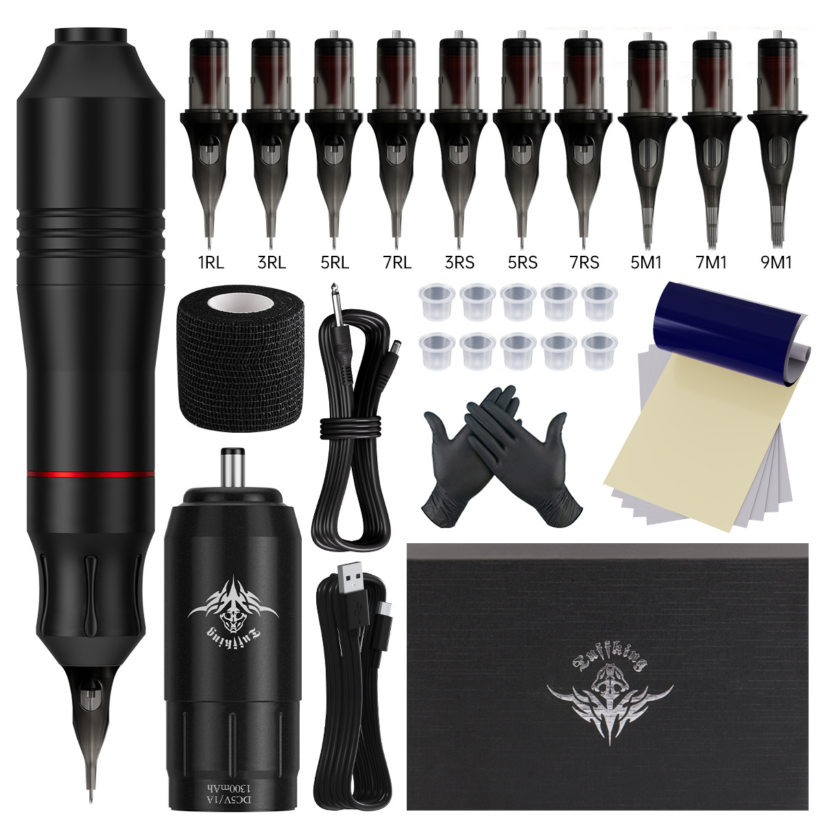 Traje de tatuaje transfronterizo equipo principiante conjunto completo línea de corte niebla tatuaje herramienta máquina de tatuaje traje ventas directas de fábrica