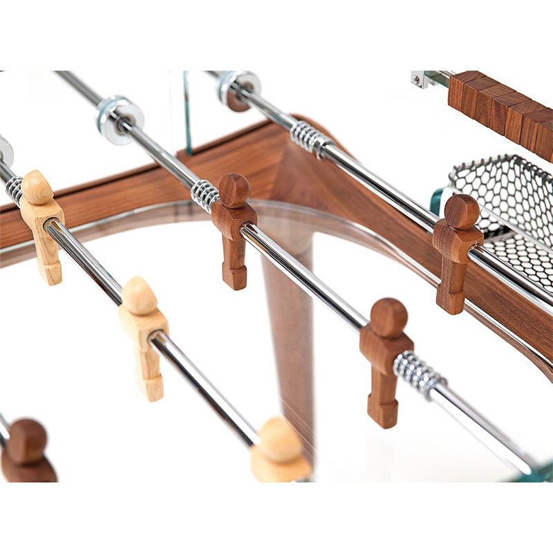 Italia mesa de futbolín mesa de mesa Kristarino juego vidrio templado diseño para el hogar colección de arte