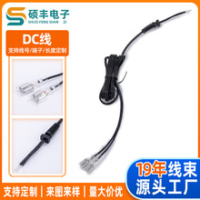 非标DC头连接驱动电源输出端子线束LED货架灯的电源转接线厂家