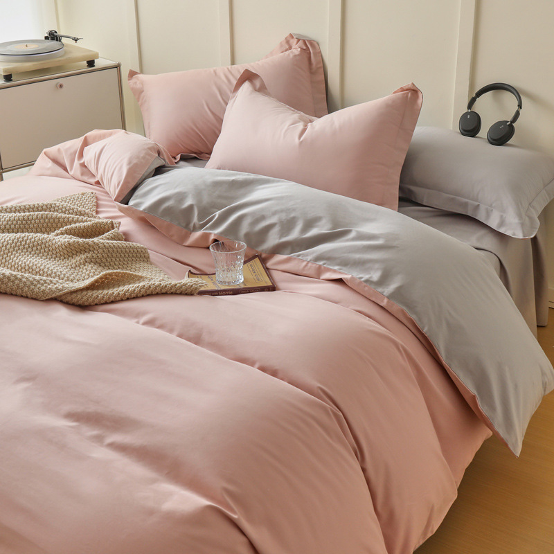 Alta gama A clase 100 algodón molido cuatro piezas para engrosar sábanas de algodón cubierta de cama caliente de otoño y invierno cuatro piezas