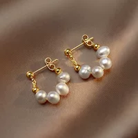Серебряная игла, серьги из жемчуга, серебро 925 образец, 2024 год, стиль высокого качества
