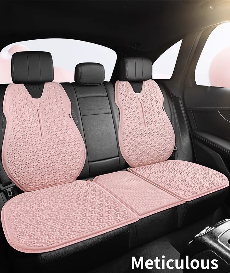 Summer Car Seat Cushion Universal Cooling Pad Honeycomb Breathable Ventilated Seat Back Non-Slip Jelly Cold Gel Single Pad