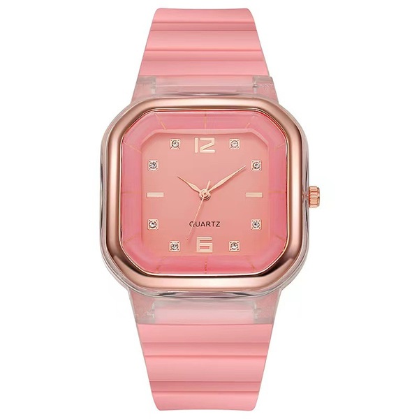 fashionable silicone women's watch