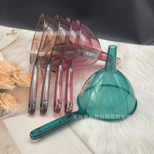 多功能塑料带把漏斗倒酒分液分装漏斗打酒器厨房可挂式油漏斗批发