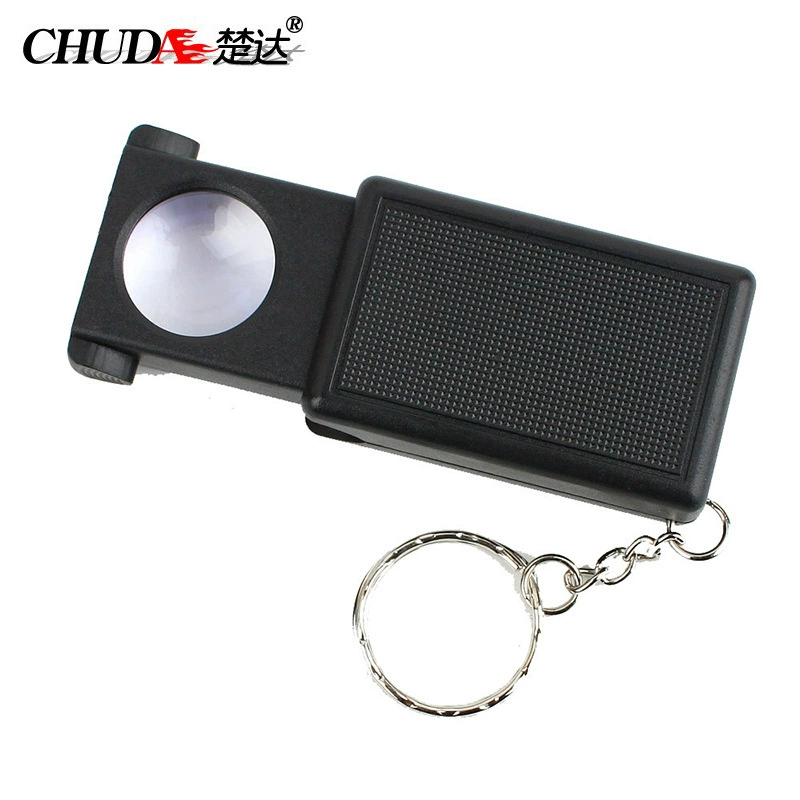 Chuda 45x источник света идентификация ювелирных изделий светодиодная Лупа с брелком 9584 выдвижного типа