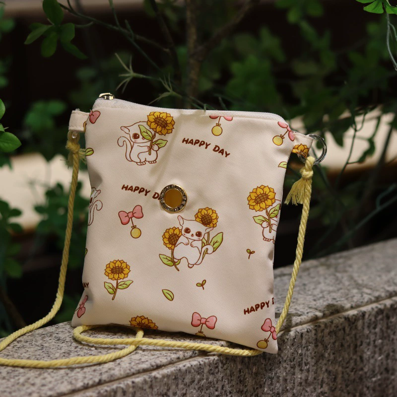 Sugar glider square bag going out bag crossbody bag hamster peony budgerigar bird outing bag