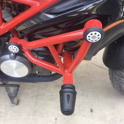 Motorcycle bumper Efi Bumper Original Hongbaolong - red-baolong-150-red-bars-a-pair-of-vinyl-sleeves-original-thickening