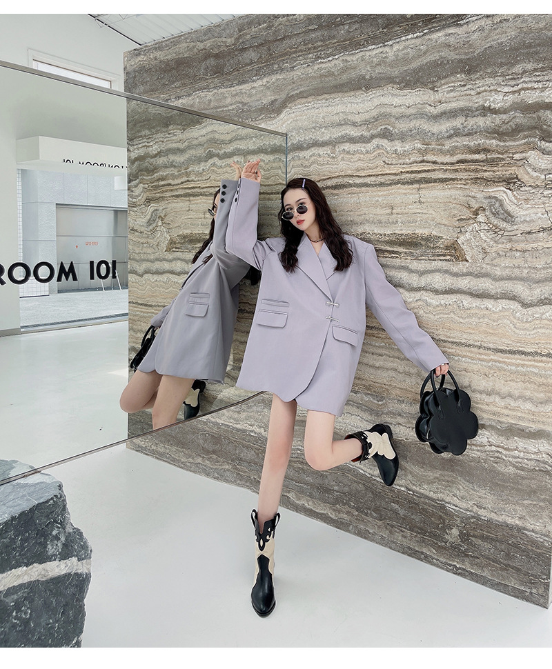 2024 Fashion Pointed Korean Edition Temperament Splicing Simple and Versatile Sleeve Thick Heel Short Boots for Women_voghion.com