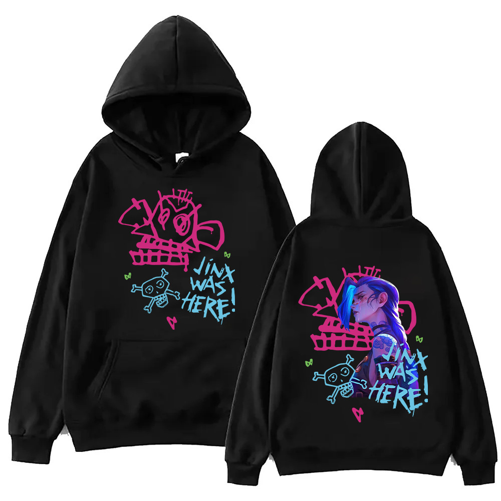 Anime Arcane-Jinx Graphic Hoodie Aesthetic Pullover