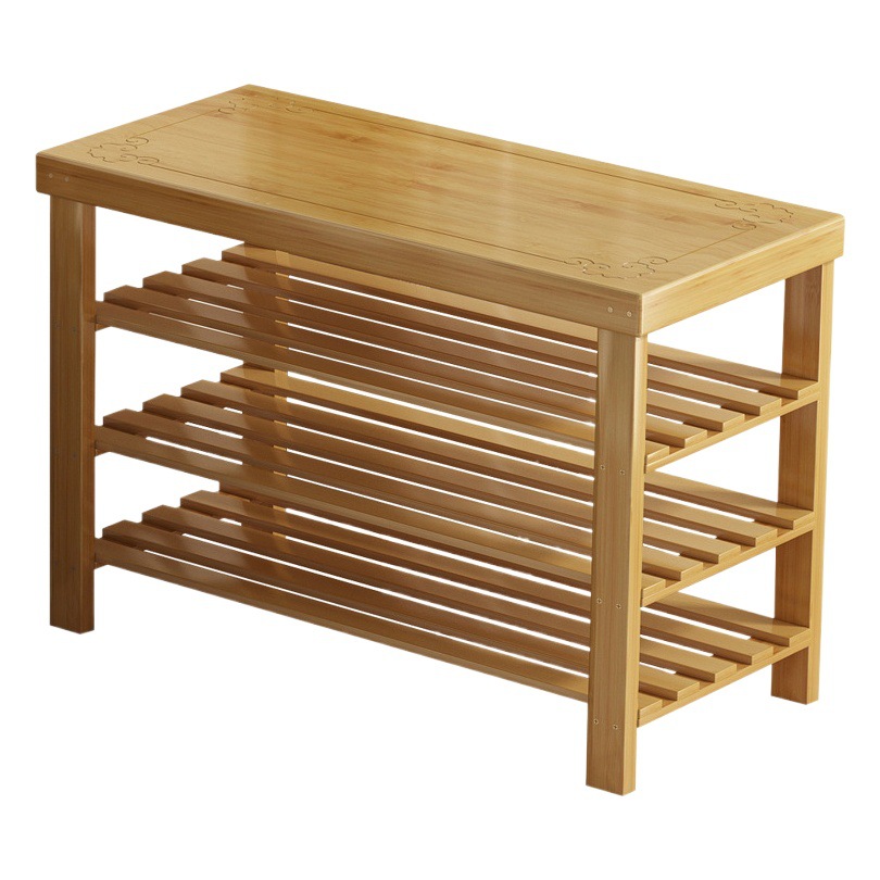 Zapatero integrado con banco para cambiar zapatos para uso doméstico en la entrada del pasillo, se puede usar para sentarse, banco de almacenamiento de zapatos de varias capas simple para apartamentos de alquiler.