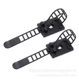 龙三厂供应有螺孔可调式扎带固定座梯型粘式扎带固定座ACT-17/22