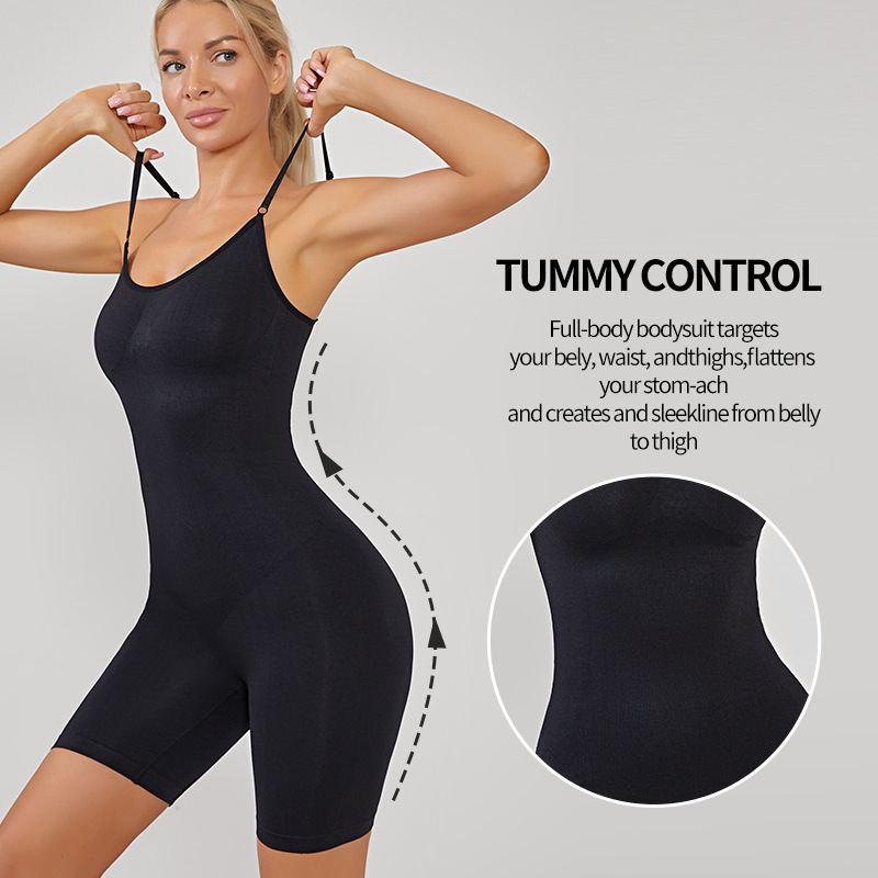 Cross-Border Supply of European and American Style One-Piece Body Shaping, Tummy Control, Butt-Lifting Boxer Briefs with Open Crotch, Maternity Nylon Body Shaping Camisole Corset