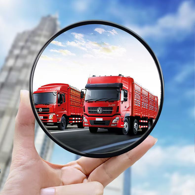 Qìchē Blind Spot Auxiliary Rearview Mirror Convex Wide Angle (Large field of view rear view auxiliary mirror) - 113cm-black-one