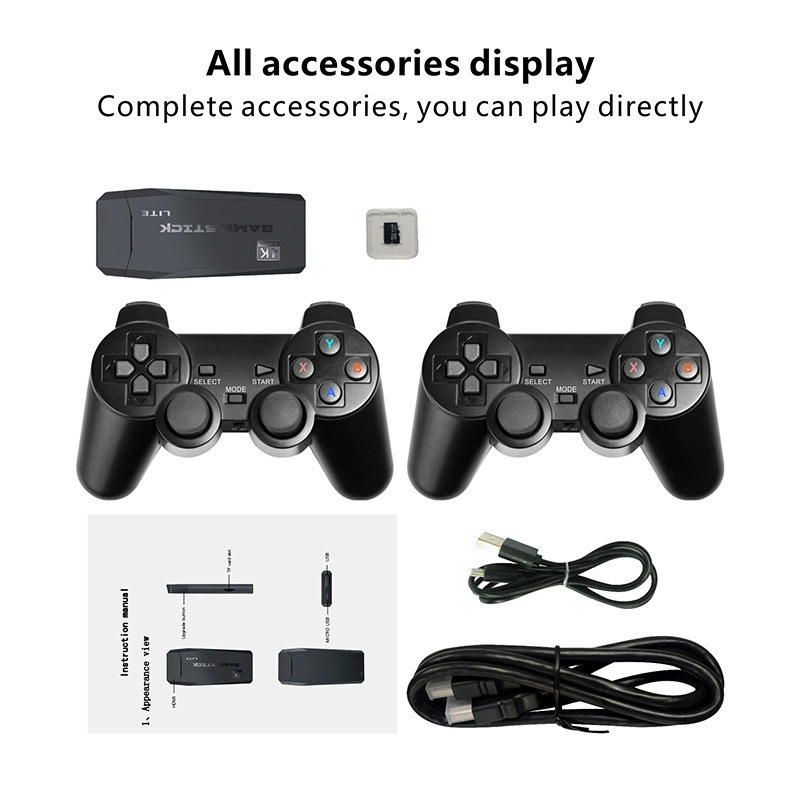 Game console, wireless retro handle, joystick for double, (Physicals), nostalgia
