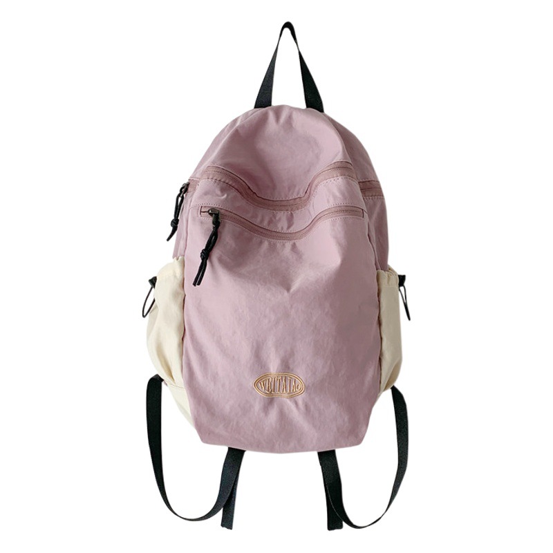 Schoolbag Female College Student Ruiying 2025 New K-Style Simple and Versatile Retro Lightweight Travel Casual Backpack