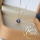 Cross-border Accessories 925 Sterling Silver High-end Light Luxury Japanese Style Natural Tanzanite Necklace for Women Amethyst agete Pendant