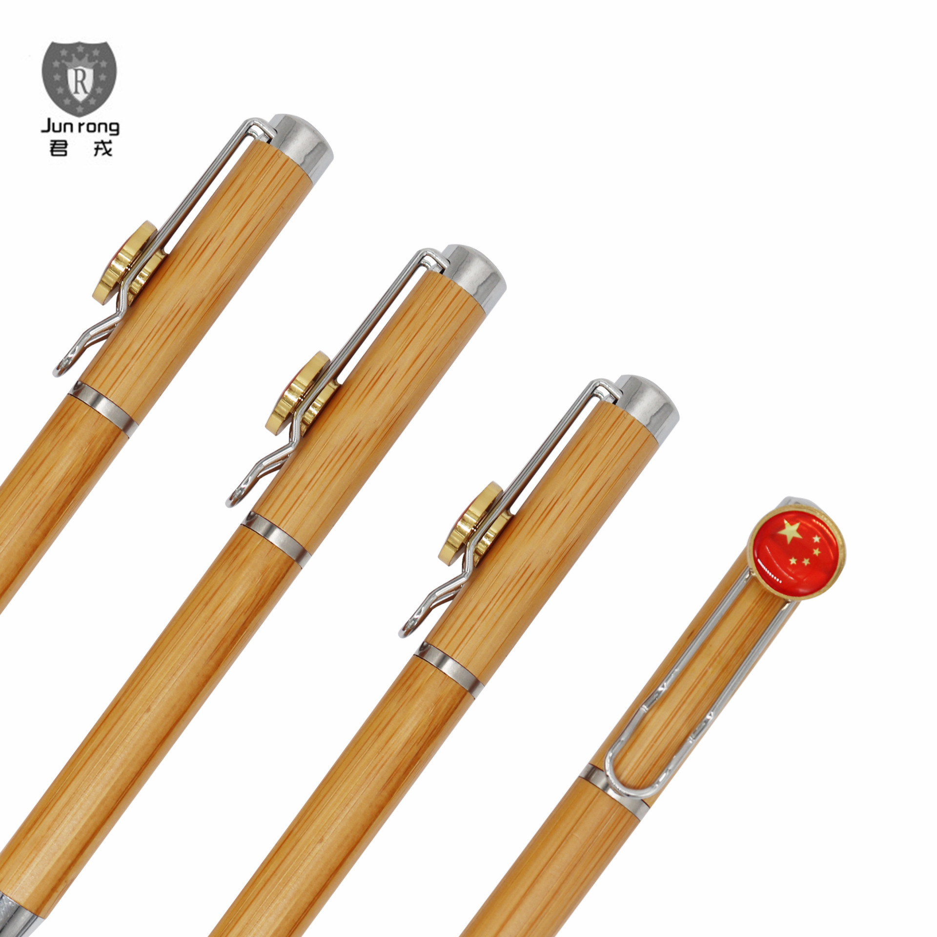 Pluma de bambú pluma de bambú fijo OGO Bolígrafo De Metal clip de la pluma transfronteriza especial para la nueva pluma