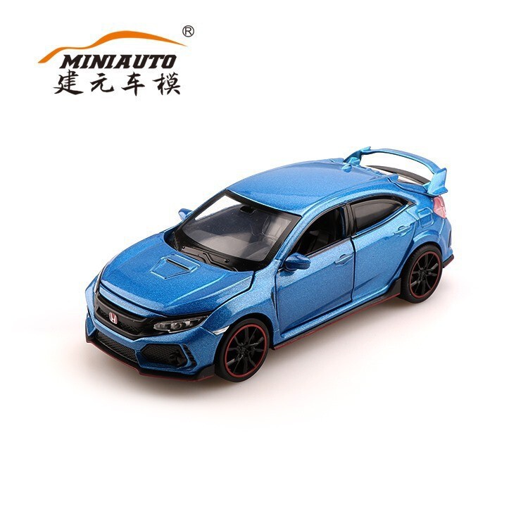 Jianyuan Genuine Honda Civic Boys Children Car Model Toy Alloy Sound and Light Huili Baby Boxed
