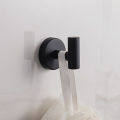 亞馬遜304不鏽鋼單鈎衣帽鈎免打孔掛鈎壁掛式創意浴室金屬掛衣鈎